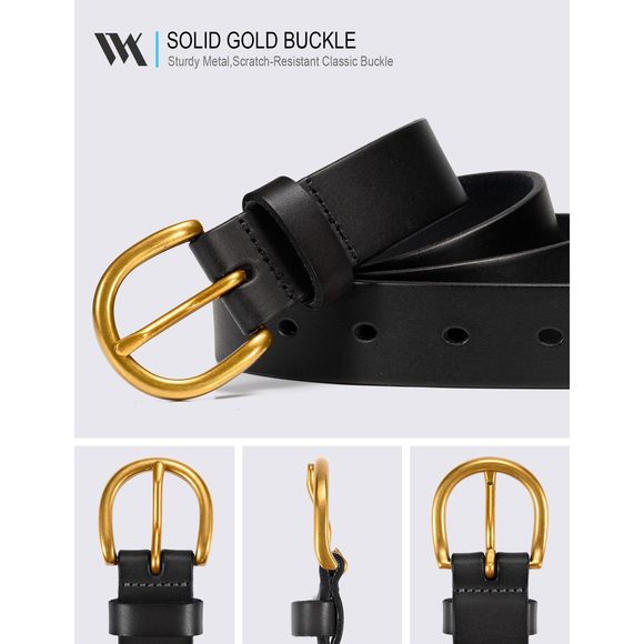 Womens Casual Leather Jean Belt,1.1\